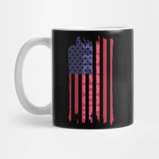 Cool Distressed U.S. Flag FREEDOM Design Mug